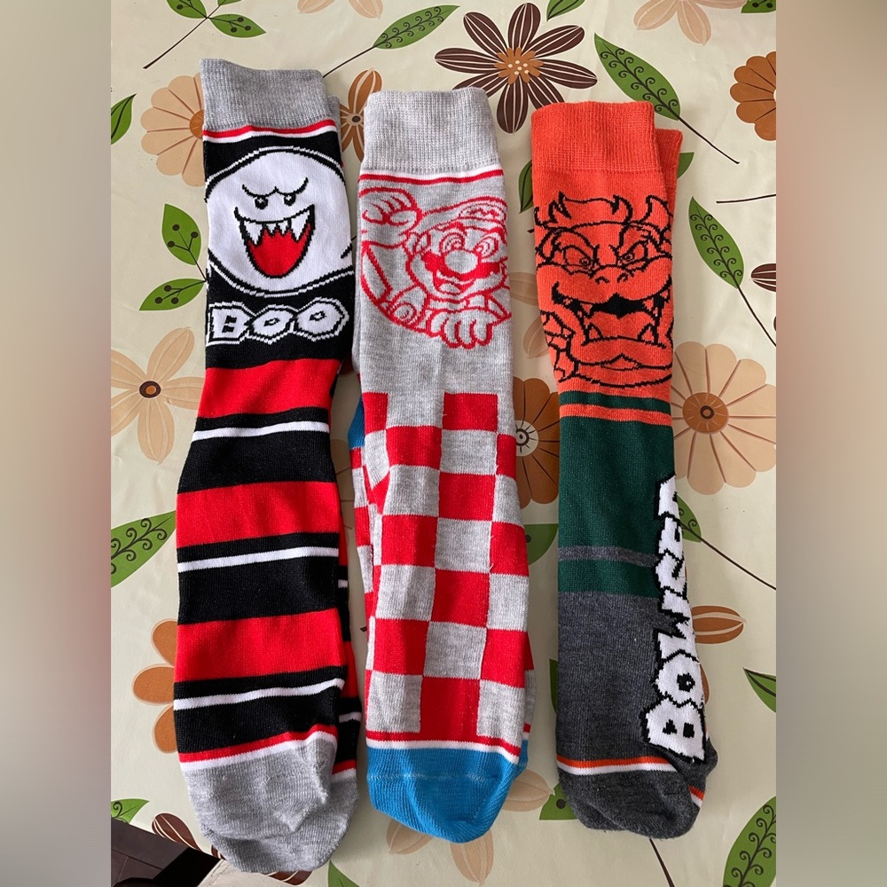 Nintendo socks x3